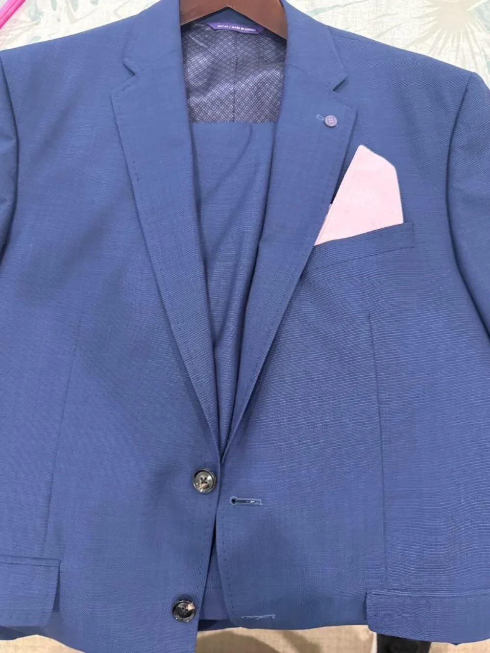 Suit: Ted Baker London, Jay CT Endurance, Navy Blue, 100% Wool